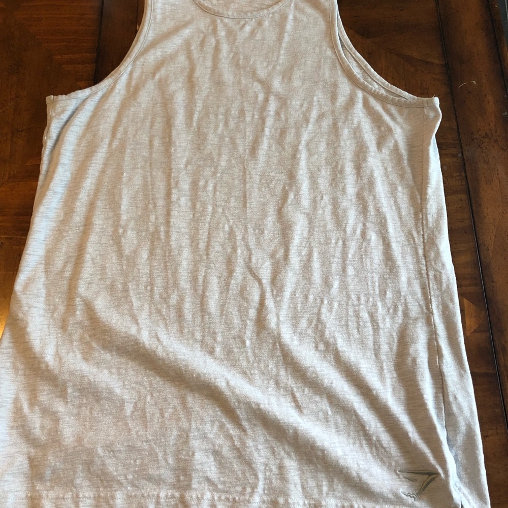 Textured Grey gymshark tank top size XL